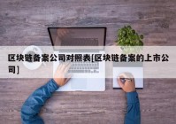 区块链备案公司对照表[区块链备案的上市公司]